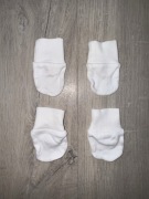 Rękawiczki niedrapki białe 2 pary