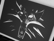 WIEDZMIN Obraz ręcznie grawerowany na blasze...