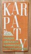 Karpaty: mapa obszaru konwencji turystycznej 1972