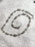 Srebrny naszyjnik - srebro 925 + labradoryt 