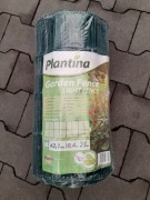 Siatka metalowa 0,4x25m powlekana PCV zielona metal ogrodzenie oczka 7,5x10