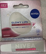 NIVEA GLOWY LIPS BERRY  balsam do ust z kwasem hialuronowym SPF 