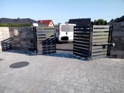 Brama harmonijkowa łamana automatyczna