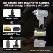 Adapter do Dewalt 20V do akumulatora Milwaukee 18V na narzędzie Bosch 12V