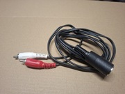 Kabel przewód 5din rca cinch 140 cm unitra Diora fonica eltra radmor zrk 