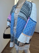 kardigan na wiosnę H&M oversize boho aztec rozmiar L narzutka scandi