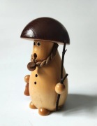 Kopciuch drewniany grzybek vintage – Räuchermännchen Erzgebirge NRD