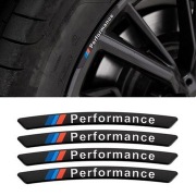 Naklejka Znaczek BMW Emblemat Logo na felgi Mperformance Mpower czarne 9cm