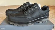 Ecco Rugged Track wodoodporne czarne skórzane trekking rozm 43 