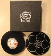 ZBIGNIEW BONIEK 100 DRAM 2009 ARMENIA  "KRÓLOWIE FUTBOLU" w "PIŁCE" + CERTY