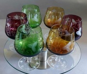 Remery kieliszki do wina 6szt 250ml. Kolorowy kryształ 