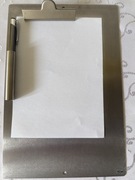 Podkładka do Pisania ze Stali Nierdzewnej TCM – Clipboard z Klipem A4, A5,