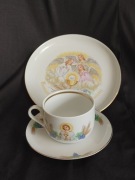 Komplet trio, komunijny porcelana Karolina retro prl Vintage 