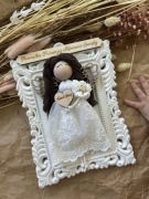 Anioł Stróż makrama- Komunia/Chrzest