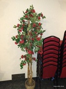 Sztuczne drzewko z kwiatami ok 2 m wysokie