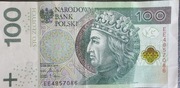 Banknot 100 zł seria EE
