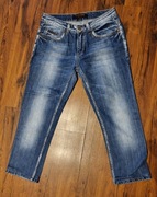 -- PAUL & SHARKI - jeansy, spodnie męskie, granatowe 3/4 * r31