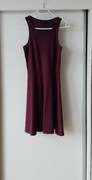 Bordowa sukienka bez rękawów H&M rozm XS 