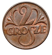 2 grosze 1939 Piękna!!!