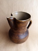 Vintage J. Graf Stoob Wazon austriacki, ceramiczny z uchem. 17,5cm handmade