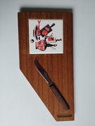 Deska do krojenia serów z nożem vintage YAX