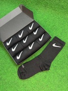 Nike Wysokie Czarne Skarpety Dri-Fit Boks 9 par(39-42)