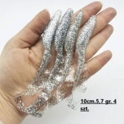 Przynęty sztuczne- Gumy . 4 szt. 10 cm. 5,7 gr.