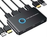 Przełącznik KVM HDMI switch 2 Port Box