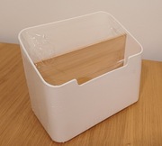 Organizer pudełko plastikowe 2 przegródki na piloty, kosmetyki itp.