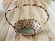 Koszyk kosz wiklinowy z wikliny święconka z rączką