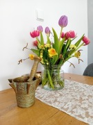 Duży Moździerz z Tłuczkiem. Brąz z XIX wieku. A 168