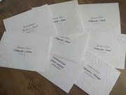 Zaproszenia ślubne na ślub tłoczone koperta gratis