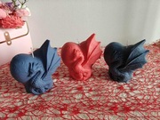 Świece sojowe, zapachowe w kształcie smoczego serca 