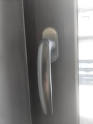 Klamka okienna SREBRNA F1 HOPPE SECUSTIC aluminiowa do okien okna