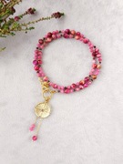 Tygrysie oko, jadeit, granat, hematyt, stal UNIKAT 