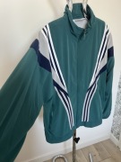 Adidas vintage kurtka wiatrówka L XL oversize zielona retro 90s