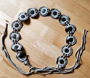 Pasek ze skóry, pas ozdobny gotycki