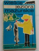 mapa 1981 Wielkie jeziora mazurskie 