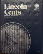 Album Whitman – USA Lincoln Cents, Collection 1909–1940, Number One.