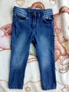 Niebieskie spodnie jeansowe jeansy Lupilu 92 w gwiazdy gwiazdki jak nowe