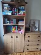 Meble Indiana zestaw szafa komoda półka i regał