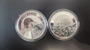 1 oz srebro 999 Australian Emu zestaw 2 monet 2022 2023