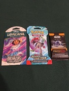Zestaw boosterów dla kolekcjonera TCG - Pokemon, Disney Lorcana, Star Wars