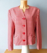 Viyella lekki wełniany żakiet pudełkowy XL