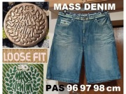 krótkie spodenki jeans MASS DENIM W38 pas 96 97 98 j. NOWE