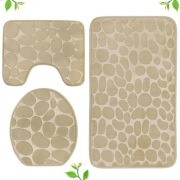 KOMPLET DYWANIKÓW łazienkowych 3 szt MATA chodnik podłogowy podkładka dywan