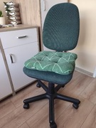 Krzesło biurowe fotel obrotowy ciemna zieleń 