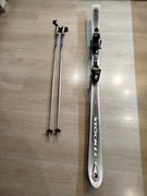 Narty zjazdowe Stöckli 170cm z kijkami aluminiowymi