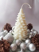 MoonLight 100 % świeca sojowa choinka M biała