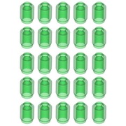 LEGO 6238046 3062b Klocek okrągły 1x1 beczka Trans Green Zielony 25szt